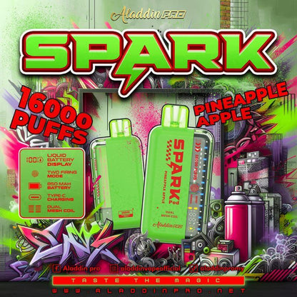 ALADDIN-SPARK-16K-PINEAPPLE-APPLE-SG-Vape-Hub